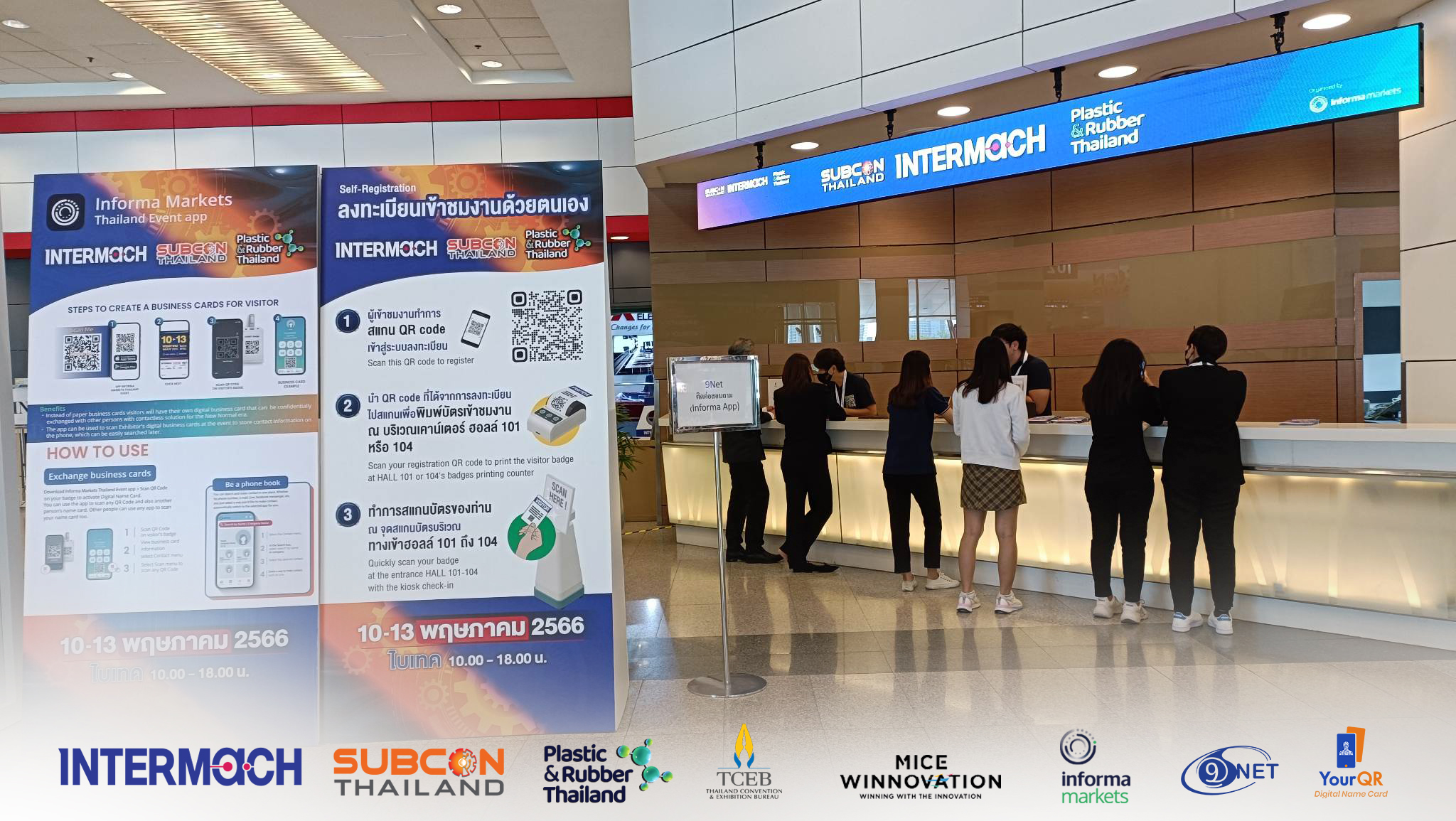YourQR digital business card contributes to sustainability at INTERMACH and SUBCON THAILAND